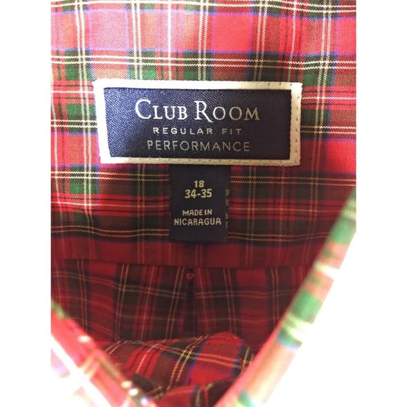 Club Room 2XL Long Sleeve Button Up Multicolor Cotton Casual Adult Shirt A9 - Picture 2 of 4